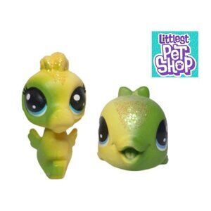 Littlest Pet Shop LPS #5 Salty Seahorse #6 Splashina Dolphin Mini Figures